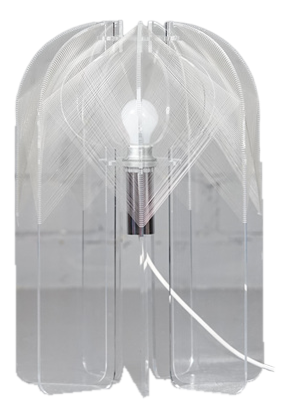 Space Age Floor Lamp in Nylon and Acrylic Glass by Paul Secon for Sompex, 1960