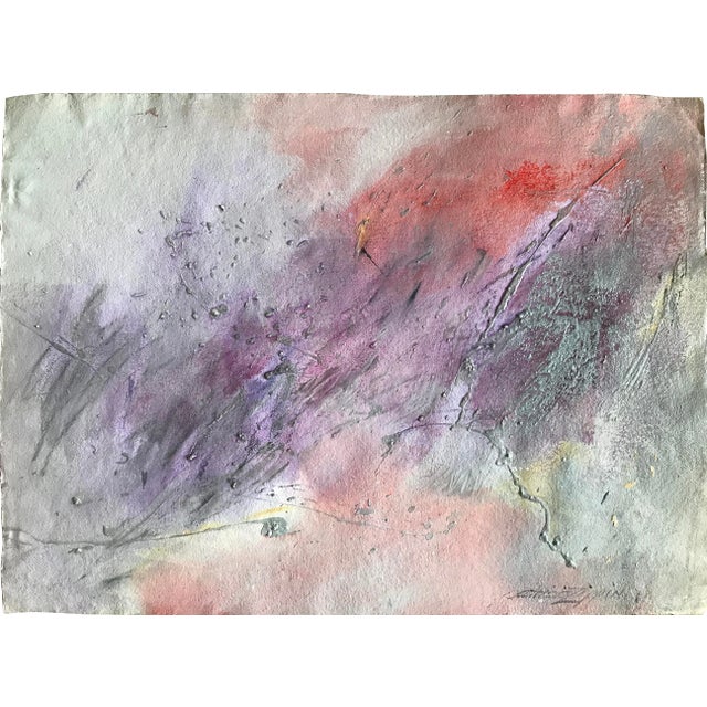 Patricia Zippin "Tillamook Flight 6 of 12" 1980s Mixed Media Abstract Painting For Sale