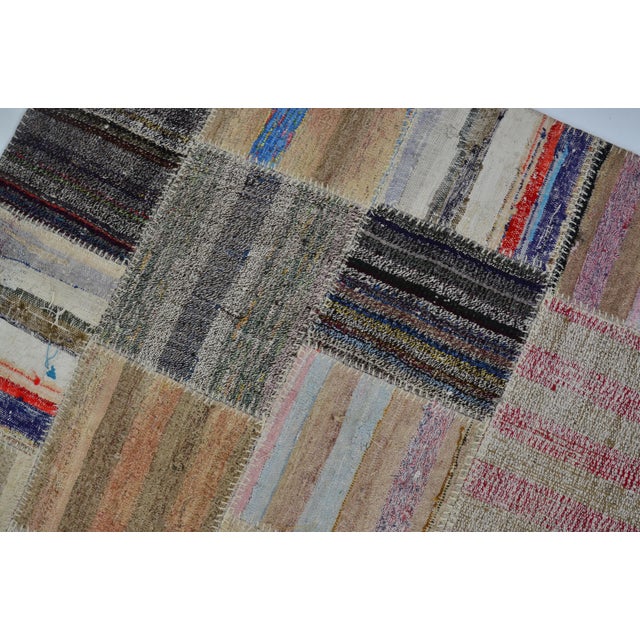 1960s Anatolian Tribal Oushak Kilim Rug For Sale In Phoenix - Image 6 of 10
