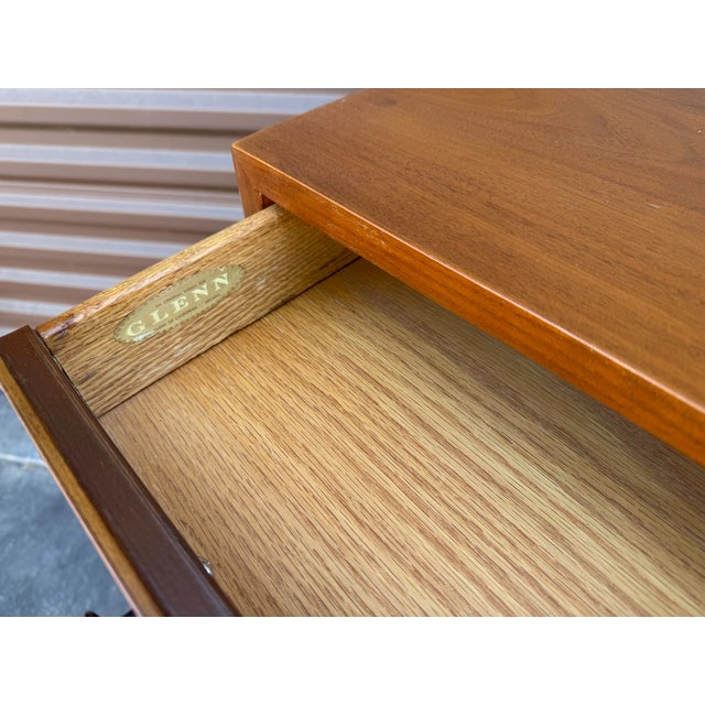 1960s Vintage Mid Century Modern Glenn of California Walnut Dresser For Sale - Image 5 of 6