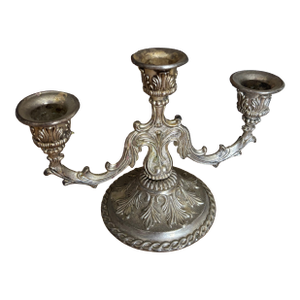 Vintage Ornate 3-Arm Candelabra