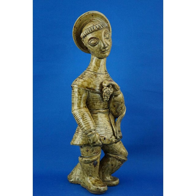Item description: A wonderful, rare, large glazed stoneware ceramic sculpture, entirely modeled and decorated by hand,...