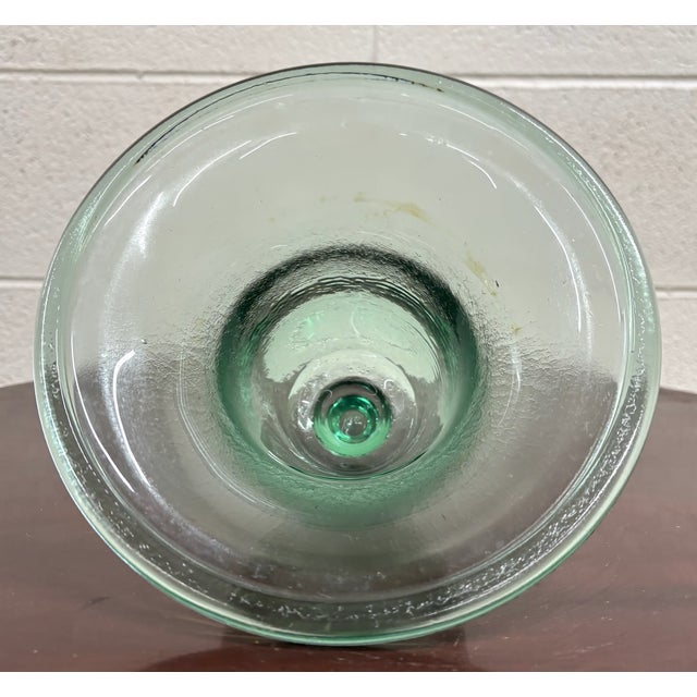 French Vintage French Style Aqua Color Glass Garden Cloche For Sale - Image 3 of 6