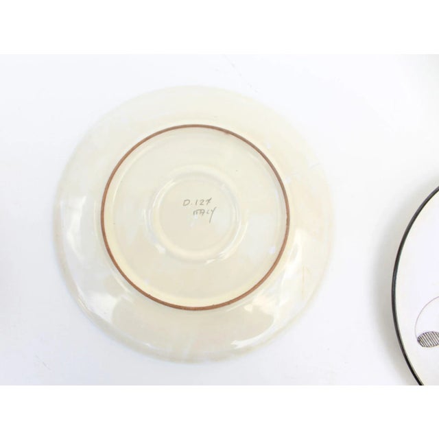 1960s Italian Made Mushroom Plates- Set of 2 For Sale - Image 6 of 8