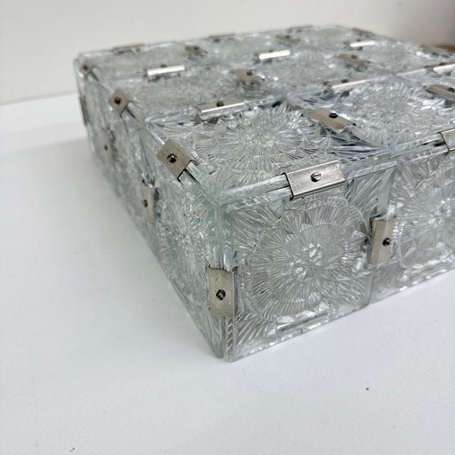 Mid-Century Glass Ceiling Lamp from Kamenický Šenov, 1970s For Sale - Image 15 of 18