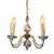An elegant mid-century Dutch Flemish-style 5-arm chandelier, beautifully crafted from solid brass and authentic hand-...