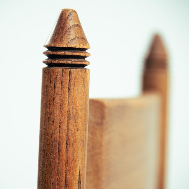 Art Deco Amsterdam School Side Armchair with Straw Seat, the Netherlands, 1930s For Sale - Image 11 of 18