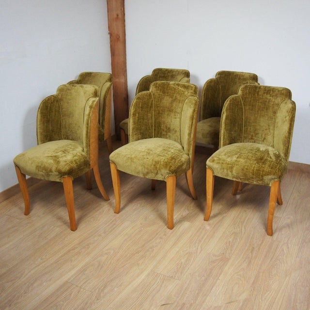 Art Deco Dining Suite by Harry & Lou Epstein, 1930s, Set of 7 For Sale - Image 11 of 18