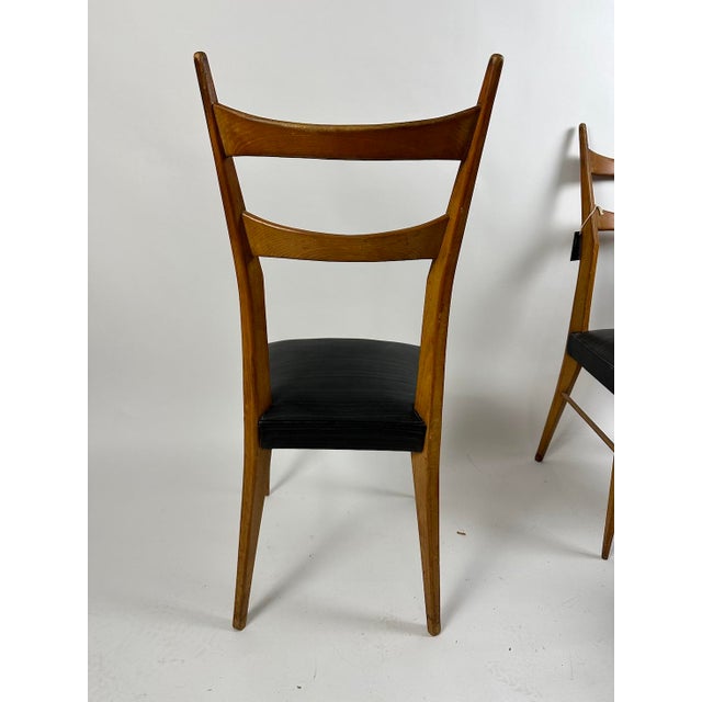 Mid-Century Italian Chairs, 1950s, Set of 4 For Sale - Image 4 of 11