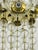 Gold Mid-Century Chandelier attributed to Kamenický Šenov, 1970s For Sale - Image 8 of 9