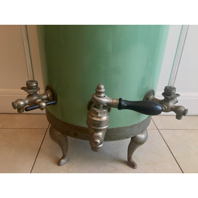 Mid-Century Modern Vintage Mid-Century Jade Green Coffee Urn For Sale - Image 3 of 12