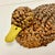 1950s Arts & Crafts Boho Chic Adirondack Pine Cone & Paper Mache’ Duck Figurine For Sale - Image 6 of 16