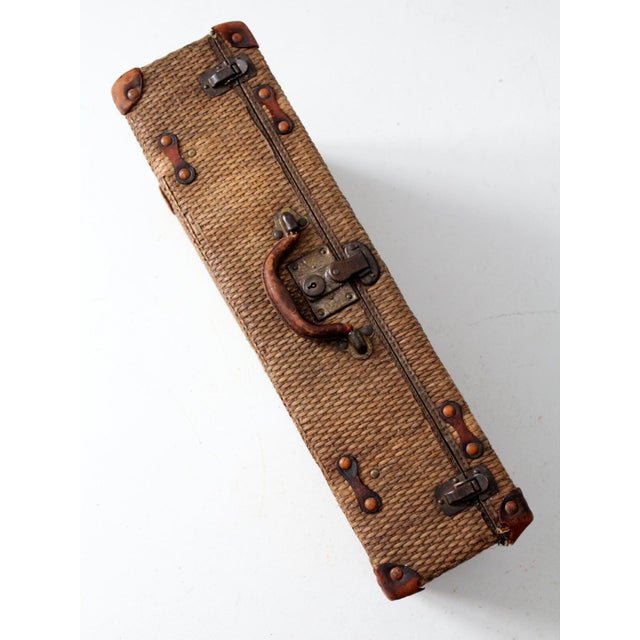 Antique Wicker Suitcase Chairish