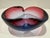 Vintage Murano Style Sommerso Art Glass Freeform Bowl Pink Purple Blue MCM For Sale - Image 4 of 7