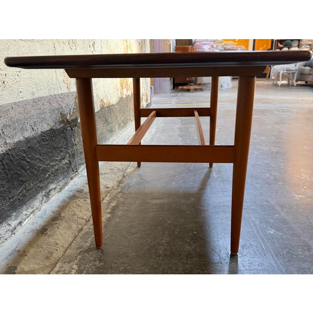 Swedish Mid-Century Modern Teak Coffee Table For Sale In Atlanta - Image 6 of 12