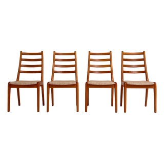 Danish Spindle Chairs by JK Mobler, 1970s, Set of 4 For Sale