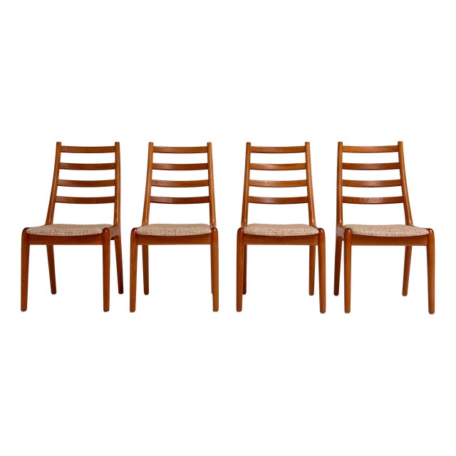 Danish Spindle Chairs by JK Mobler, 1970s, Set of 4 For Sale