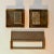 1970s Square Bronze Push and Pull Door Handles and Letterbox, Set of 3 For Sale - Image 5 of 9