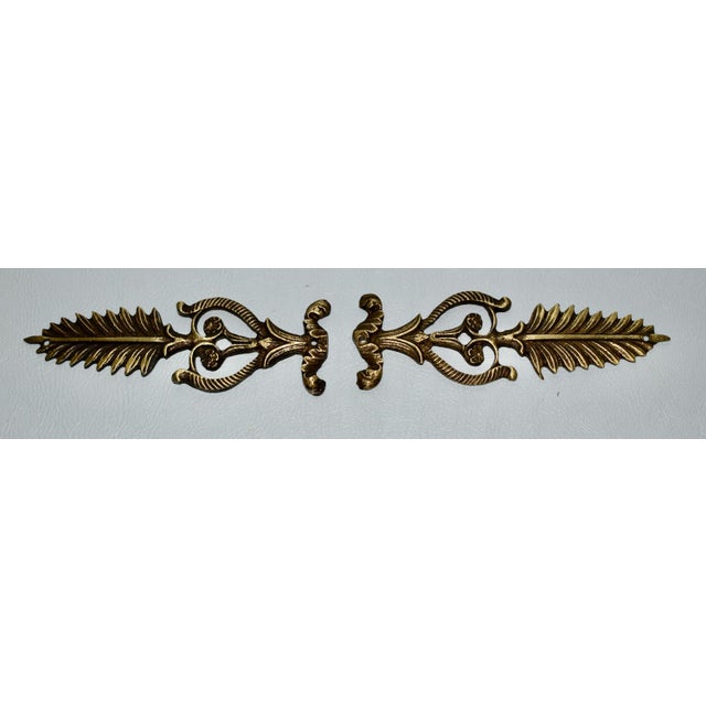 Antique Brass French Empire Style Decorative Furniture Ormolu For Sale - Image 4 of 11