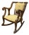 Empire Style Wood Rocking Armchair, Vintage For Sale