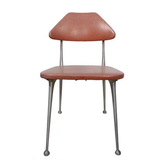 Pink Pr. Mid Century Dining Side Chairs by L. B. Lion Brand After Shaw Walker C 1950/1970’s For Sale - Image 8 of 12