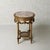 19th Century Belgian Marble & Walnut Accent Table For Sale - Image 4 of 4