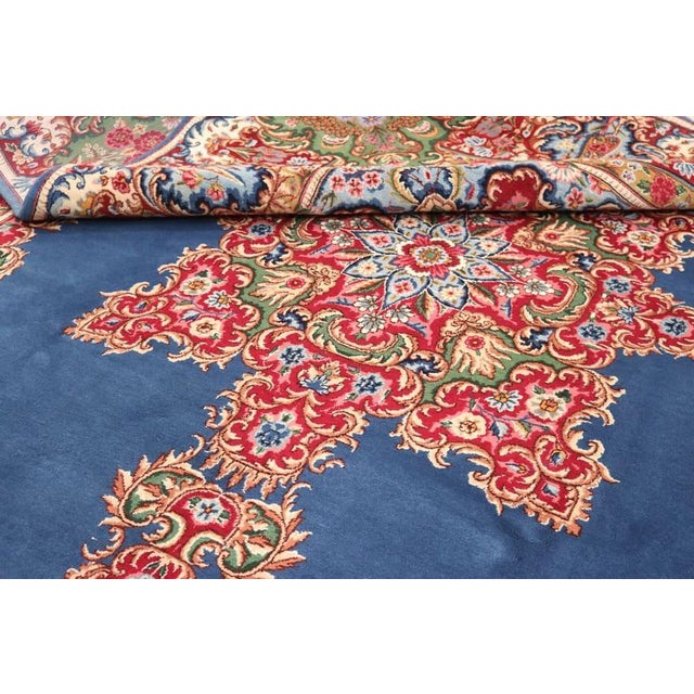 Middle Eastern Kerman Rug in Hand-Knotted Wool For Sale - Image 3 of 6