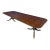 Traditional Banded Double Pedestal Mahogany Dining Table by Leighton Hall - Showroom Sample For Sale