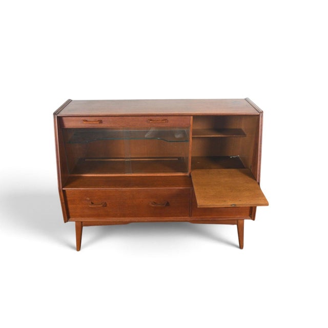 Mid 20th Century Early E. Gomme / G Plan Credenza in Teak + Oak For Sale - Image 10 of 11