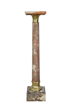 Marble Column with Pivoting Tray, Late 19th Century