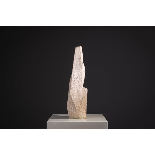 1970s Large Abstract Monolithic Sculpture in Ceramic, 1970s For Sale - Image 5 of 15