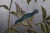 3 Chinoiserie Gold Silver Metallic Tropical Bird Crane Leaf Vine Hanging Panels 63" For Sale - Image 14 of 17