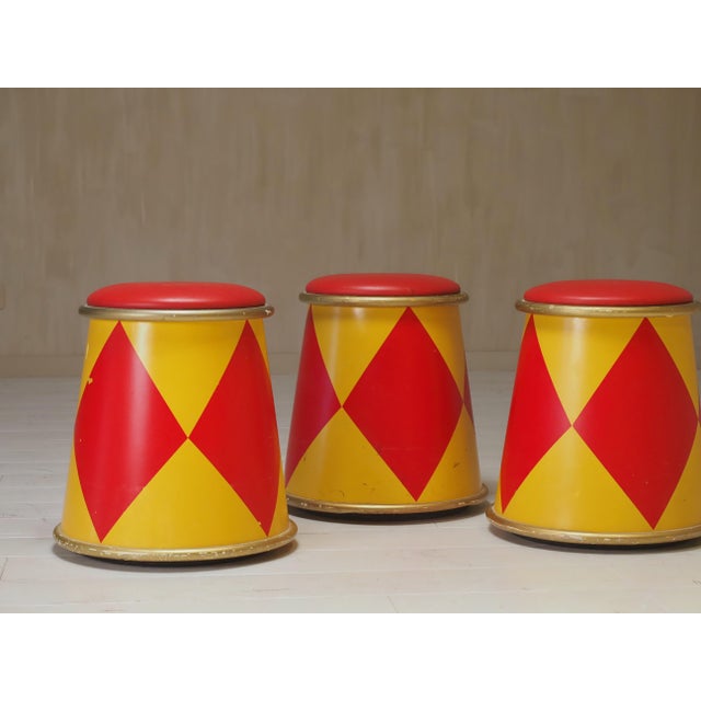 Circus Stools from Eurodisney, Paris, 1980s, Set of 4 For Sale - Image 6 of 11