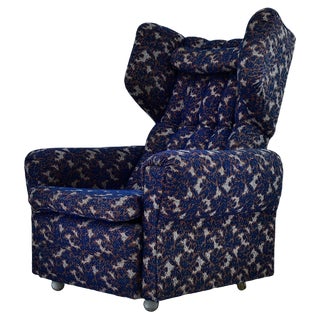 Mid-Century Wing Armchair, Czechoslovakia, 1960s For Sale