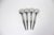 Oneida 1960’s Four Venetia Teaspoons Tea Spoon Mid Century Modern Stainless Steel Oneida Community Matching Scroll Matching Set Black Detail For Sale - Image 4 of 6