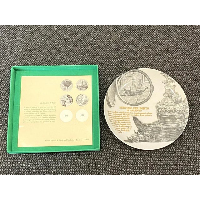 Dishes by Atelier Fornasetti for Martini and Rossi, 1960s, Set of 5 For Sale - Image 9 of 12