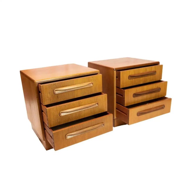 1960s Vintage G Plan Teak 'Fresco' Chests by Victor Wilkins - a Pair For Sale - Image 6 of 9