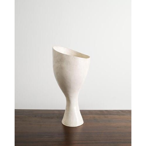 A rare and unique sculptural free form plaster vase by the Argentinian artist Grillo Demo produced in his own studio in...