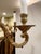 Spanish Brass and Frosted Dome Glass Fixture Chandelier With 8 Arms For Sale - Image 4 of 8