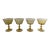 1960s Lenox Bryce in a Subtle Shade of Antique Yellow - Champagne Sherbet Glasses- Set of 4 For Sale