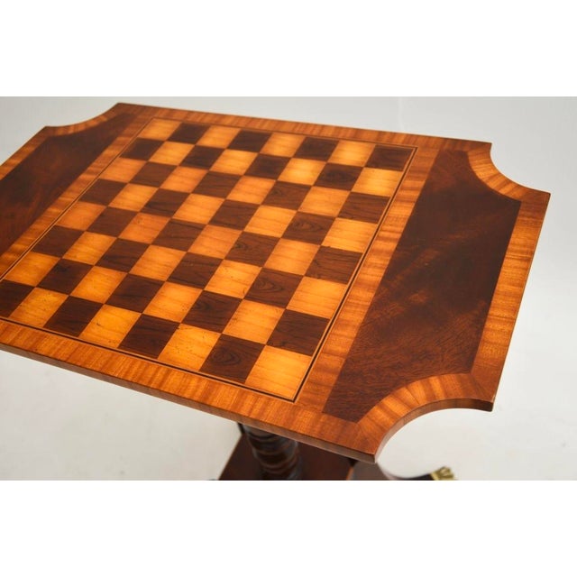 Regency Style Chess Table, 1950s For Sale - Image 6 of 9