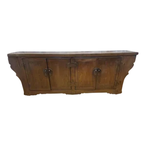 Antique Shanxi Province Winged Elmwood Sideboard