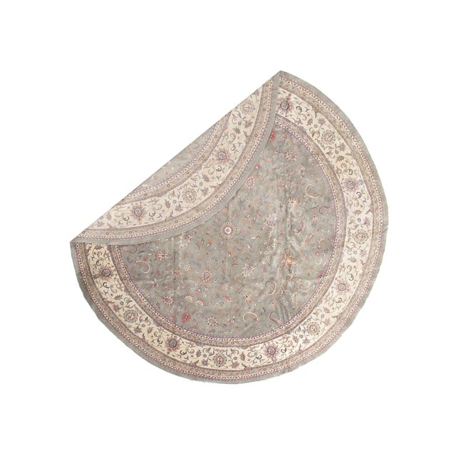Traditional Pasargad DC Fine Hand Knotted Round Rug For Sale - Image 3 of 4