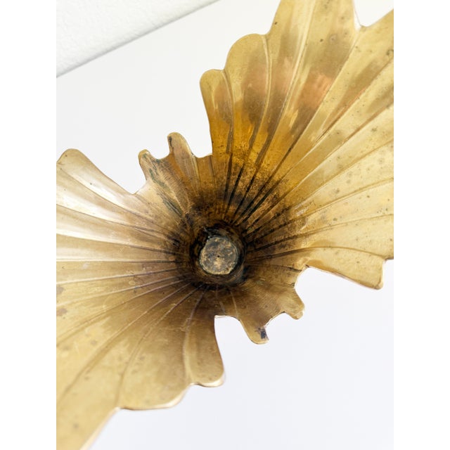 Hollywood Regency Flared Leaf Jardinière or Centerpiece Bowl, Mid-20th Century For Sale In Sacramento - Image 6 of 12