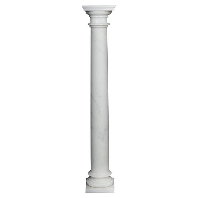 White Marble Column For Sale - Image 11 of 11