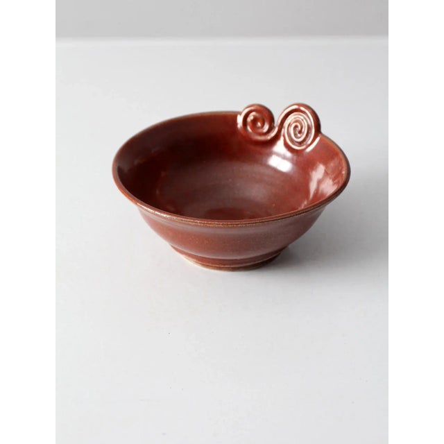 Vintage Studio Pottery Bowl For Sale - Image 4 of 9