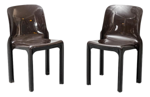 Selene Chairs by Vico Magistretti for Artemide, 1960s, Set of 2