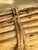 Wood Oversized 35" Vintage Italian Pencil Reed Rattan & Brass Tray For Sale - Image 7 of 10
