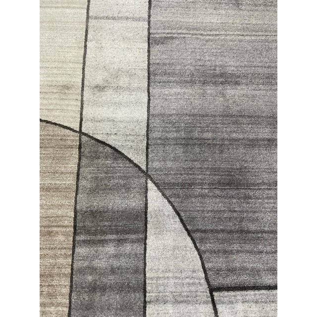 Modern Hand Knotted Modern Wool Rug. 09'00" X 12'03" For Sale - Image 3 of 7