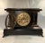 Seth Thomas Clock Company Seth Thomas Antique Adamantine Black Mantel Clock For Sale - Image 4 of 12